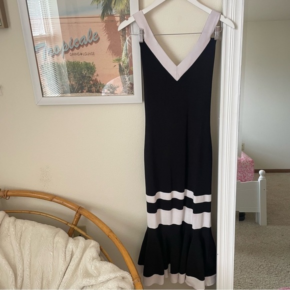 Jonathan Simkhai Knit Fluted Bodycon Midi Dress - Picture 4 of 11